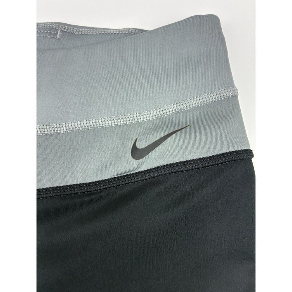 Nike Dri-FIT Athleisure Colorblock Leggings Sporty Spice Workout M Gray Black - Picture 5 of 8
